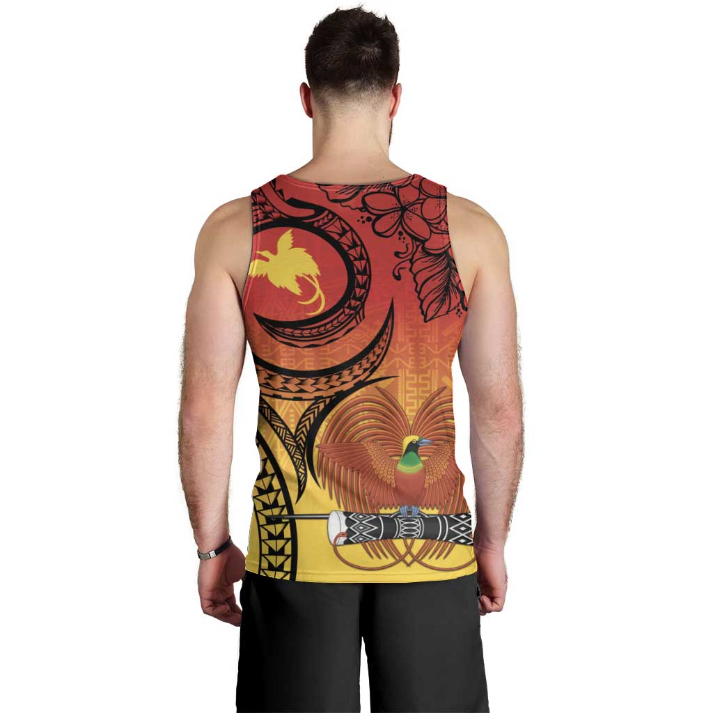 Papua New Guinea 50 Years Men Tank Top Motuan Motifs