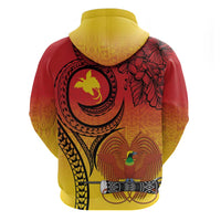 Papua New Guinea 50 Years Zip Hoodie Motuan Motifs