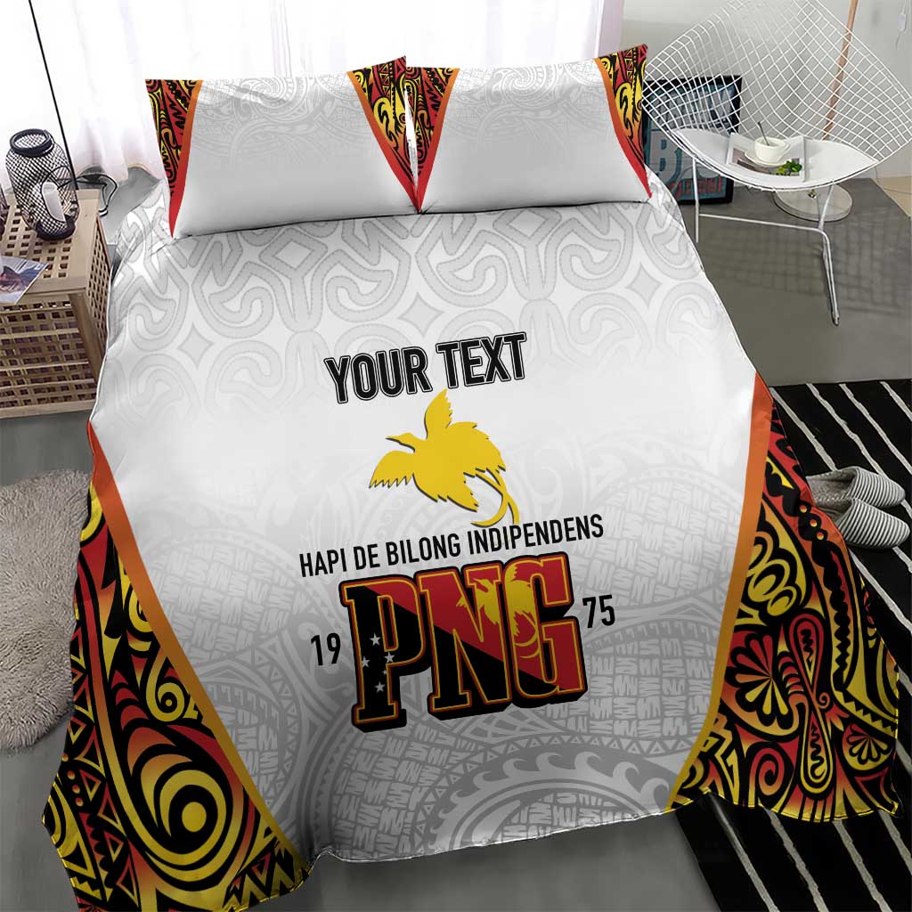 Personalized Papua New Guinea Bedding Set Hapi De bilong Indipendens PNG