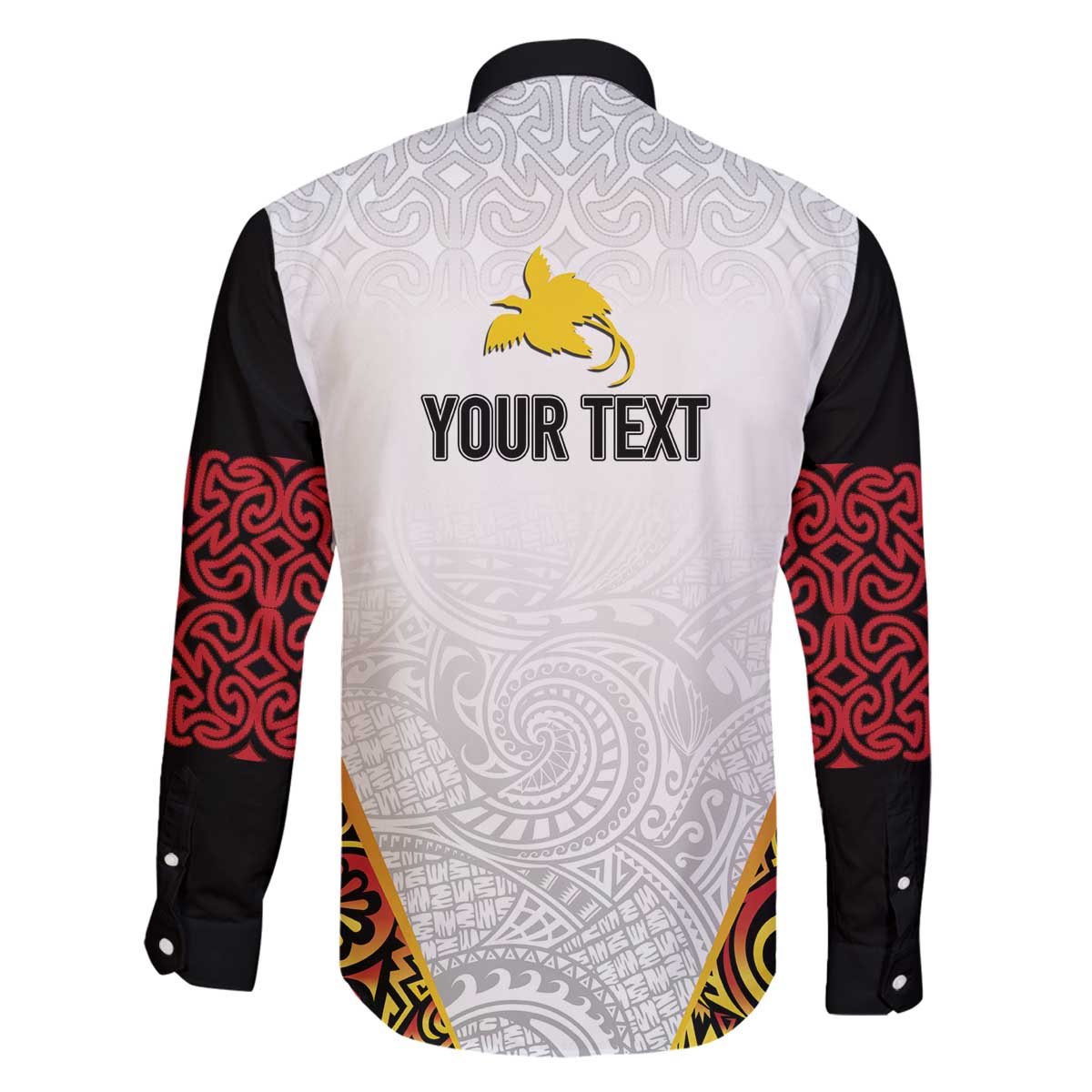 Personalized Papua New Guinea Family Matching Off The Shoulder Long Sleeve Dress and Hawaiian Shirt Hapi De bilong Indipendens PNG LT7 - Polynesian Pride