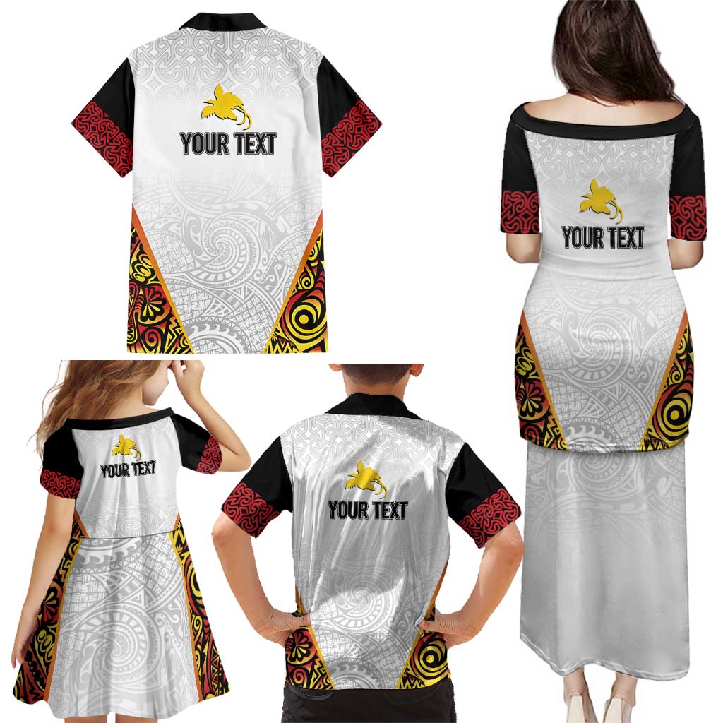Personalized Papua New Guinea Family Matching Puletasi and Hawaiian Shirt Hapi De bilong Indipendens PNG LT7 - Polynesian Pride