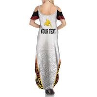 Personalized Papua New Guinea Family Matching Summer Maxi Dress and Hawaiian Shirt Hapi De bilong Indipendens PNG LT7 - Polynesian Pride