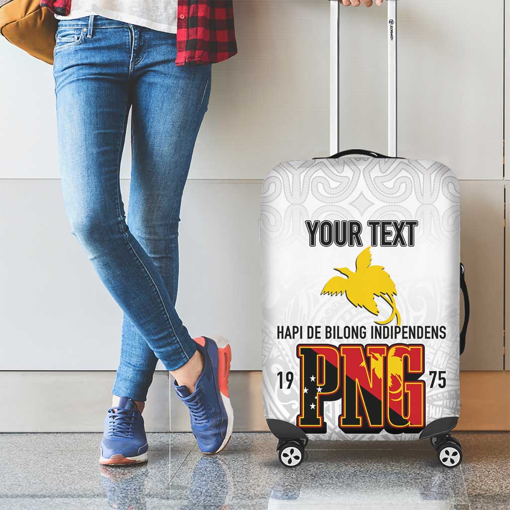 Personalized Papua New Guinea Luggage Cover Hapi De bilong Indipendens PNG LT7 - Polynesian Pride