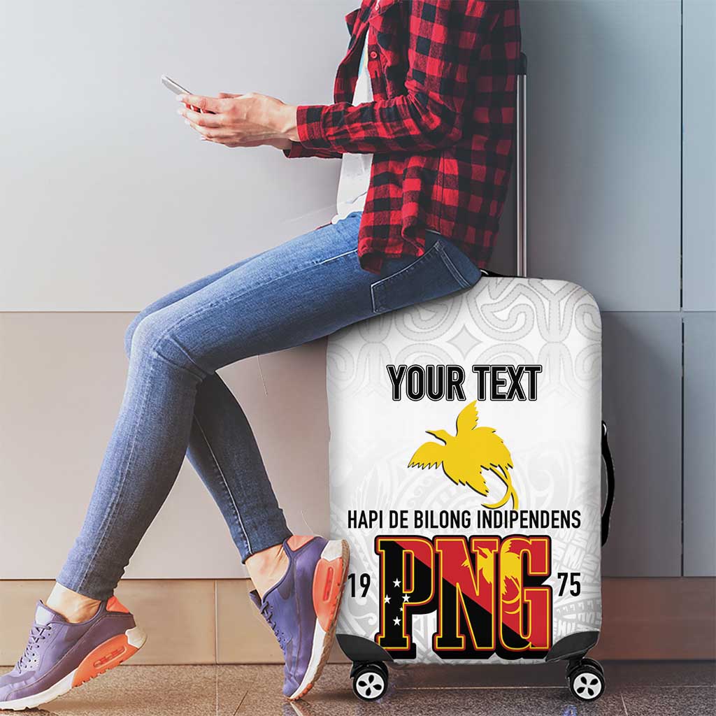 Personalized Papua New Guinea Luggage Cover Hapi De bilong Indipendens PNG LT7 - Polynesian Pride