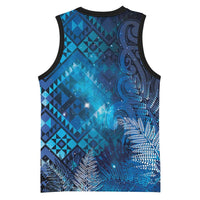 Aotearoa Taniko Matariki Basketball Jersey Cosmic Blue