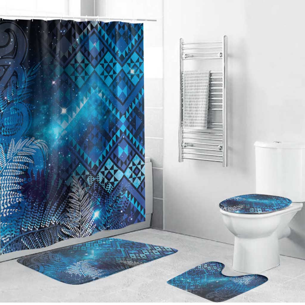 Aotearoa Taniko Matariki Bathroom Set Cosmic Blue