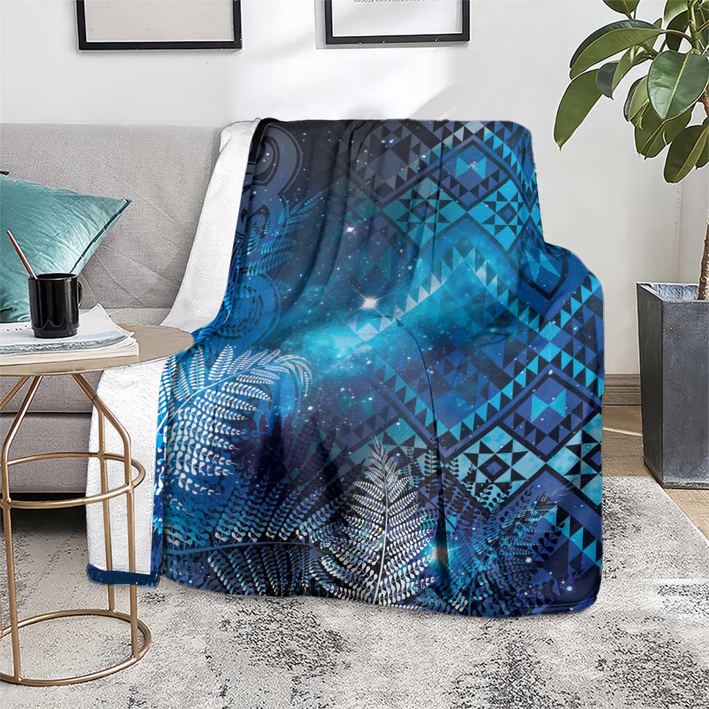 Aotearoa Taniko Matariki Blanket Cosmic Blue