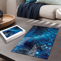 Aotearoa Taniko Matariki Puzzle Cosmic Blue