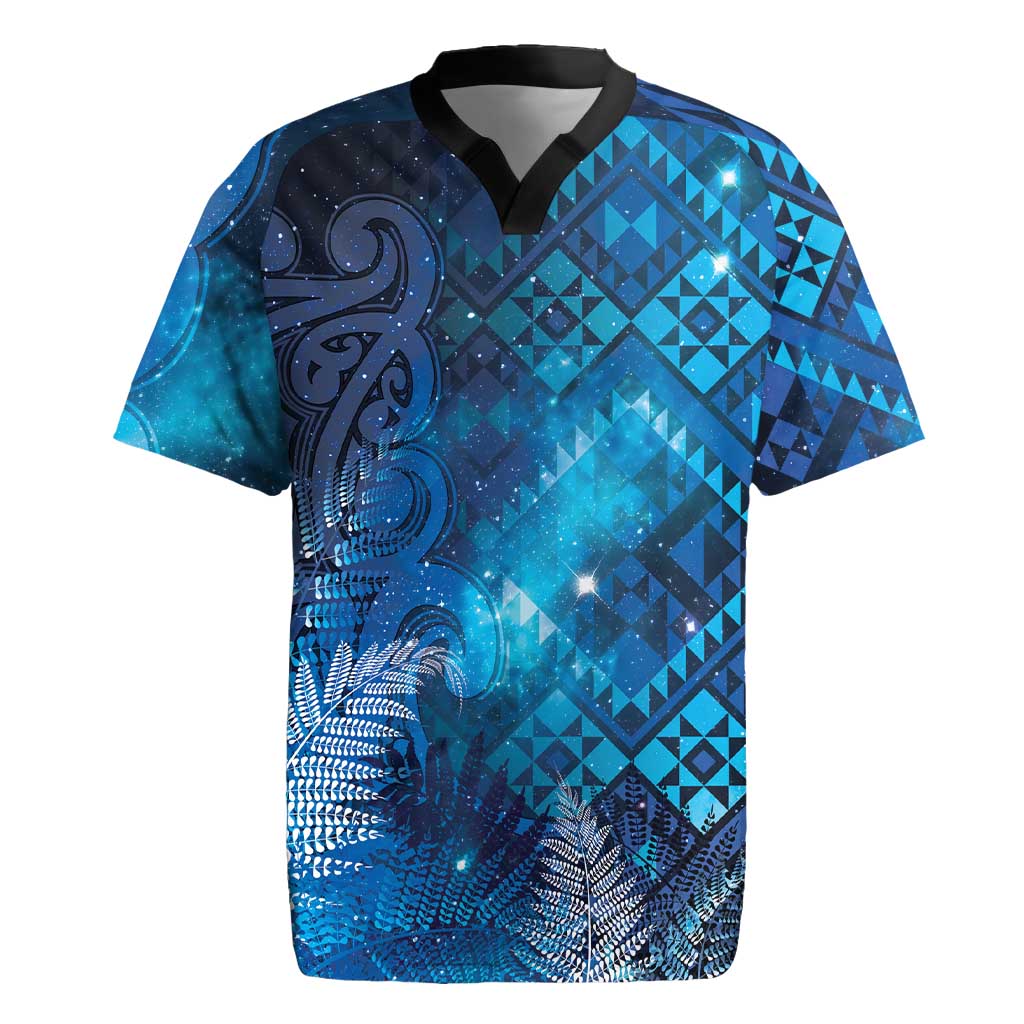Aotearoa Taniko Matariki Rugby Jersey Cosmic Blue