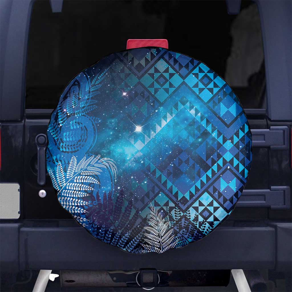 Aotearoa Taniko Matariki Spare Tire Cover Cosmic Blue