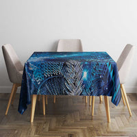Aotearoa Taniko Matariki Tablecloth Cosmic Blue