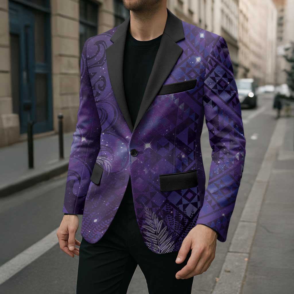 Aotearoa Taniko Matariki Blazer Cosmic Violet