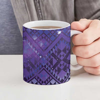 Aotearoa Taniko Matariki Ceramic Mug Cosmic Violet