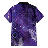Aotearoa Taniko Matariki Family Matching Tank Maxi Dress and Hawaiian Shirt Cosmic Violet LT7 - Polynesian Pride