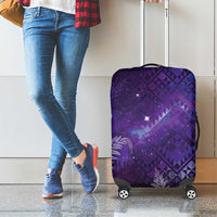 Aotearoa Taniko Matariki Luggage Cover Cosmic Violet