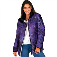 Aotearoa Taniko Matariki Padded Jacket Cosmic Violet