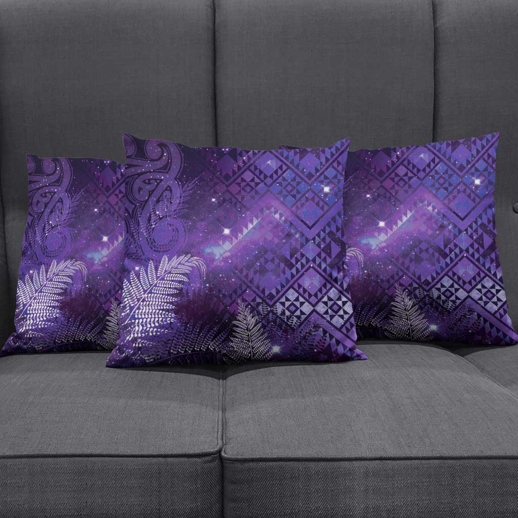 Aotearoa Taniko Matariki Pillow Cover Cosmic Violet
