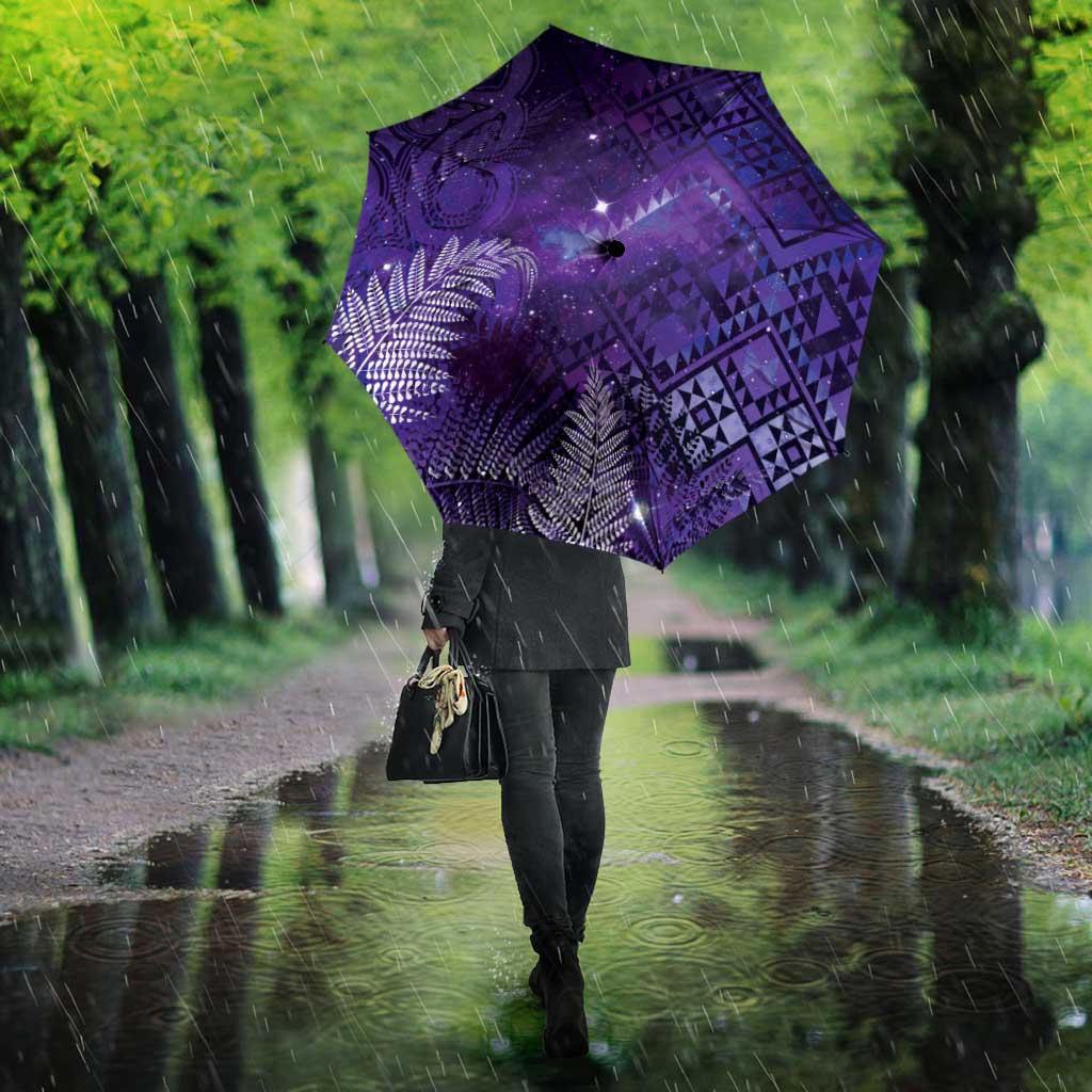 Aotearoa Taniko Matariki Umbrella Cosmic Violet