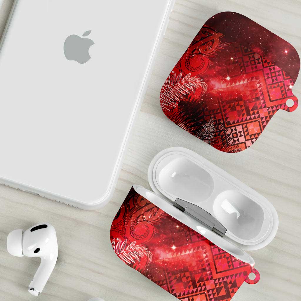 Aotearoa Taniko Matariki AirPods Case Cosmic Red