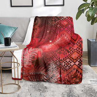 Aotearoa Taniko Matariki Blanket Cosmic Red