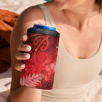 Aotearoa Taniko Matariki 4 in 1 Can Cooler Tumbler Cosmic Red