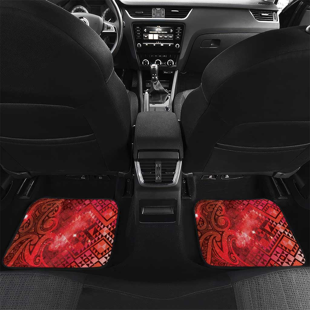 Aotearoa Taniko Matariki Car Mats Cosmic Red