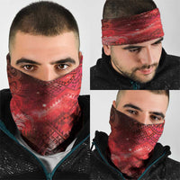 Aotearoa Taniko Matariki Neck Gaiter Cosmic Red