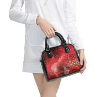 Aotearoa Taniko Matariki Shoulder Handbag Cosmic Red