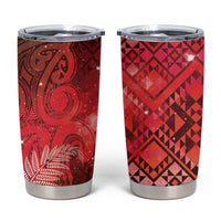 Aotearoa Taniko Matariki Tumbler Cup Cosmic Red