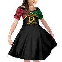 Vanuatu 44th Independence Anniversary Family Matching Mermaid Dress and Hawaiian Shirt LT7 Daughter's Dress Colorful - Polynesian Pride