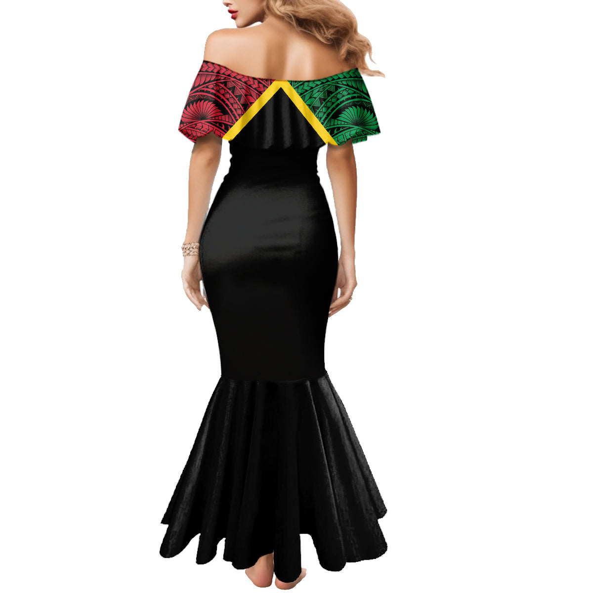 Vanuatu 44th Independence Anniversary Family Matching Mermaid Dress and Hawaiian Shirt LT7 - Polynesian Pride