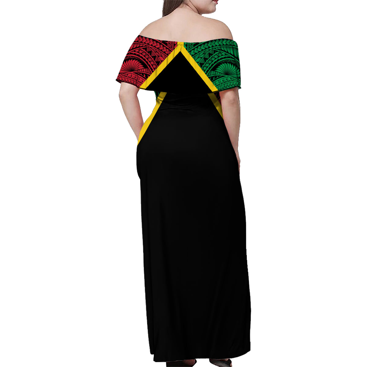 Vanuatu 44th Independence Anniversary Family Matching Off Shoulder Maxi Dress and Hawaiian Shirt LT7 - Polynesian Pride