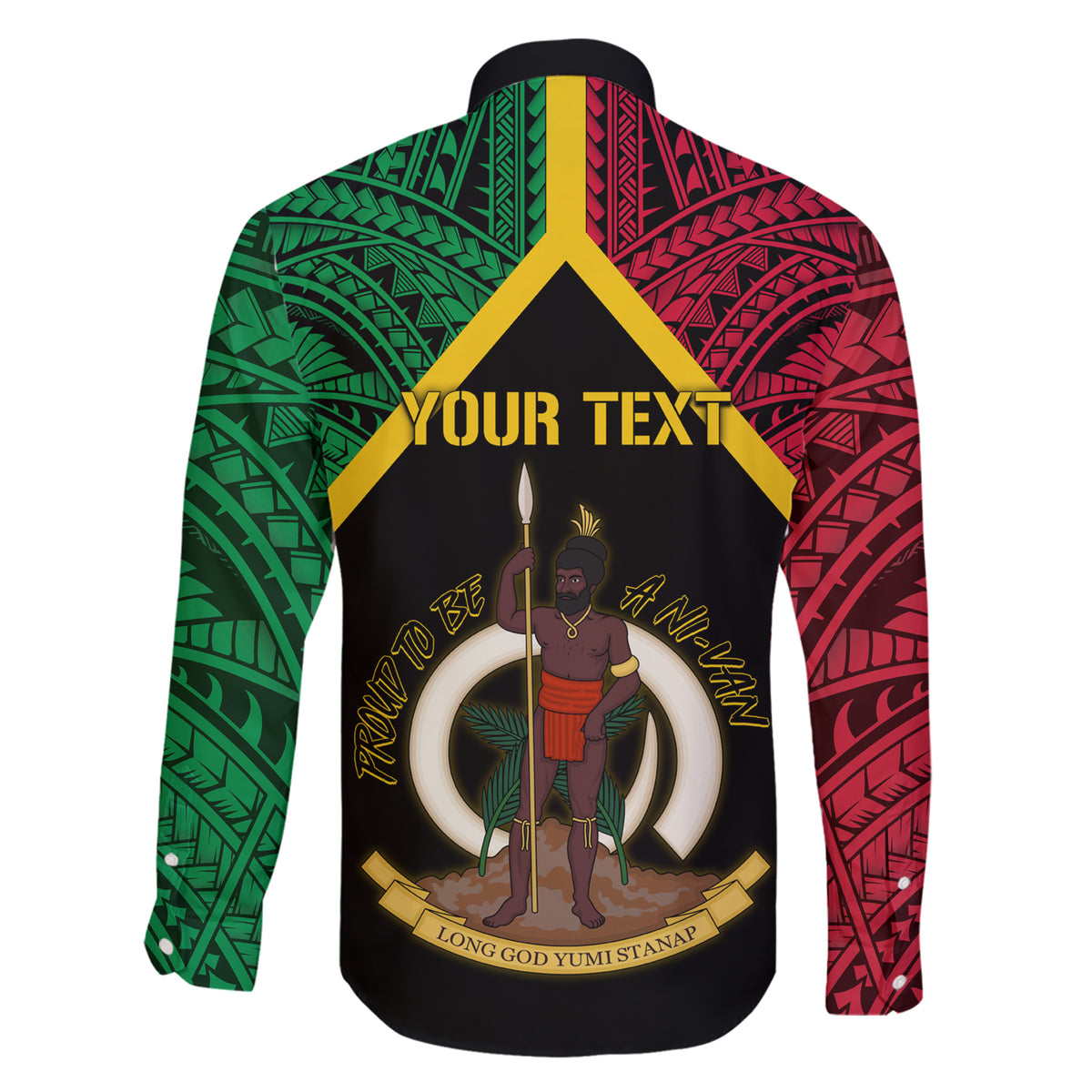 Vanuatu 44th Independence Anniversary Family Matching Short Sleeve Bodycon Dress and Hawaiian Shirt LT7 - Polynesian Pride