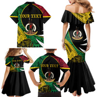 Vanuatu Independence Day Yumi 44 Family Matching Mermaid Dress and Hawaiian Shirt LT7 - Polynesian Pride