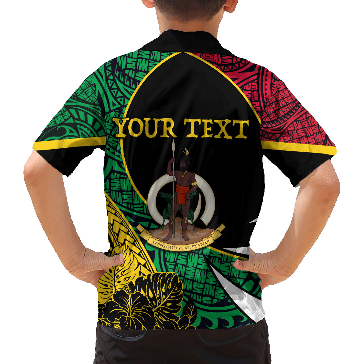 Vanuatu Independence Day Yumi 44 Family Matching Summer Maxi Dress and Hawaiian Shirt LT7 - Polynesian Pride