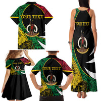 Vanuatu Independence Day Yumi 44 Family Matching Tank Maxi Dress and Hawaiian Shirt LT7 - Polynesian Pride
