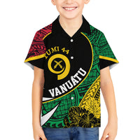 Vanuatu Independence Day Yumi 44 Family Matching Tank Maxi Dress and Hawaiian Shirt LT7 Son's Shirt Colorful - Polynesian Pride