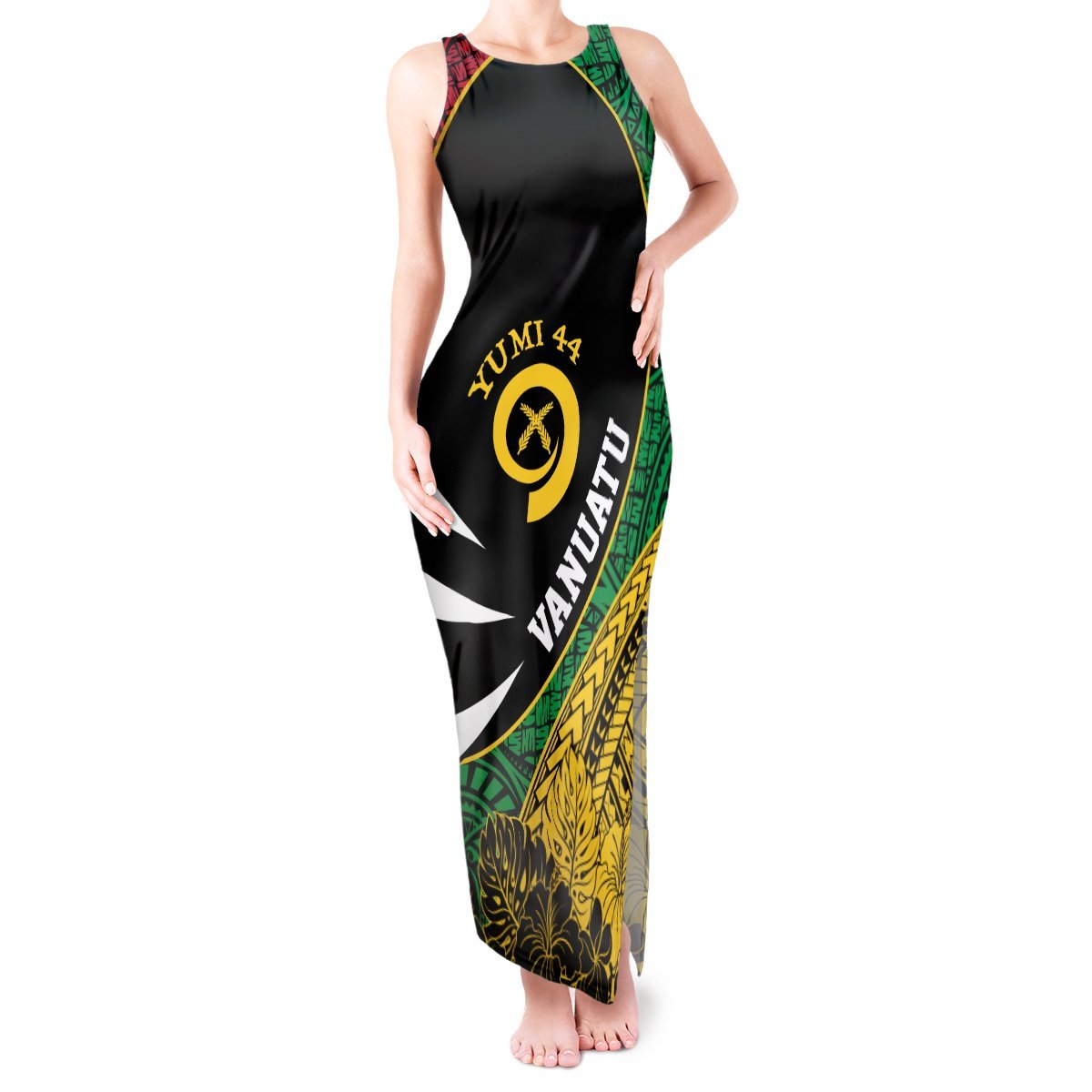 Vanuatu Independence Day Yumi 44 Tank Maxi Dress LT7 Women Colorful - Polynesian Pride