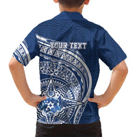 Tonga Queen Salote College Personalized Family Matching Off Shoulder Maxi Dress and Hawaiian Shirt Ngatu Tokelaufeletoa Motifs LT7 - Polynesian Pride