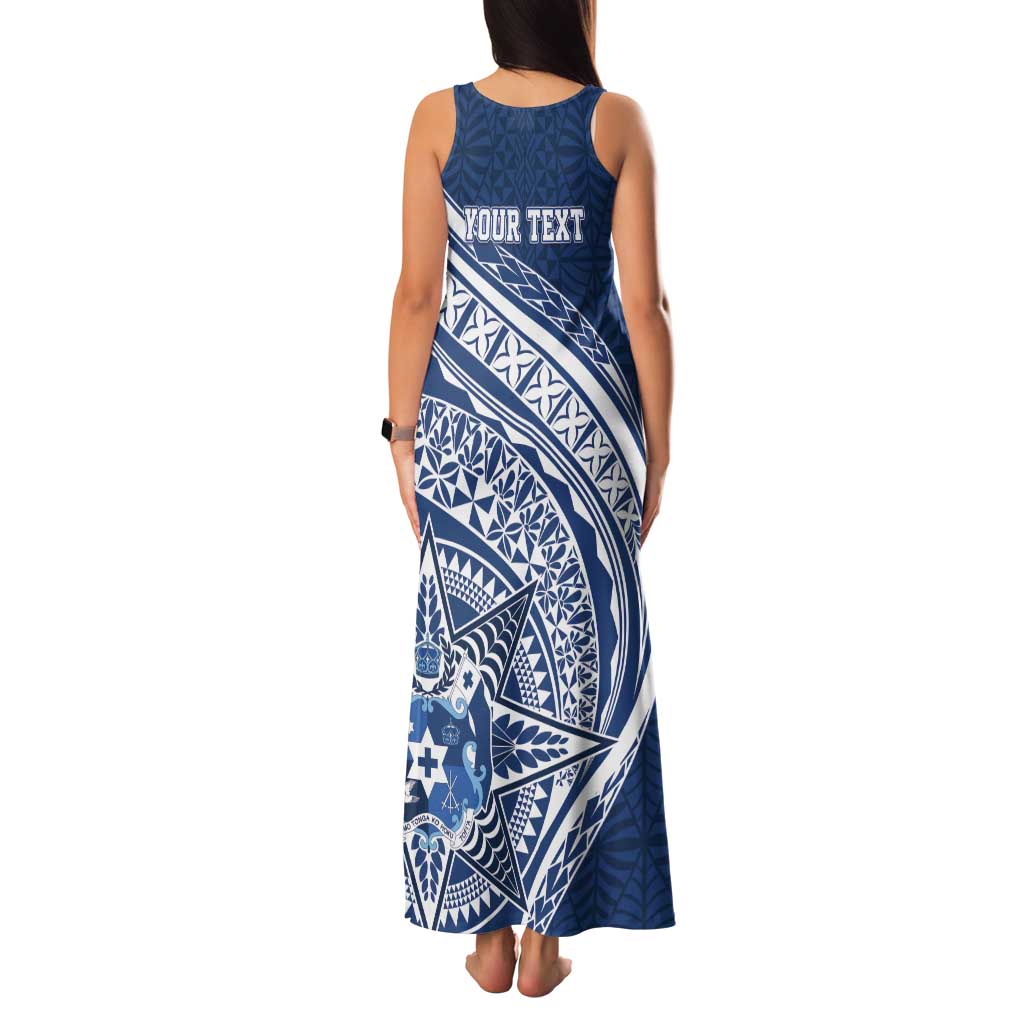 Tonga Queen Salote College Personalized Family Matching Tank Maxi Dress and Hawaiian Shirt Ngatu Tokelaufeletoa Motifs LT7 - Polynesian Pride