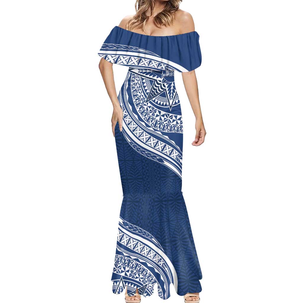 Tonga Queen Salote College Personalized Mermaid Dress Ngatu Tokelaufeletoa Motifs LT7 - Polynesian Pride