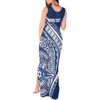 Tonga Queen Salote College Personalized Tank Maxi Dress Ngatu Tokelaufeletoa Motifs LT7 - Polynesian Pride