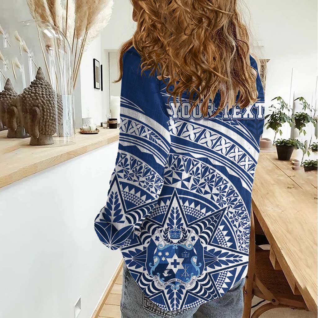 Tonga Queen Salote College Personalized Women Casual Shirt Ngatu Tokelaufeletoa Motifs LT7 - Polynesian Pride