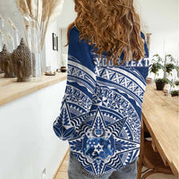 Tonga Queen Salote College Personalized Women Casual Shirt Ngatu Tokelaufeletoa Motifs LT7 - Polynesian Pride