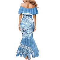 Tonga Apifo'ou Kolisi Personalized Family Matching Mermaid Dress and Hawaiian Shirt Ngatu Tokelaufeletoa Motifs LT7 - Polynesian Pride
