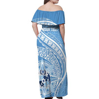 Tonga Apifo'ou Kolisi Personalized Family Matching Off Shoulder Maxi Dress and Hawaiian Shirt Ngatu Tokelaufeletoa Motifs LT7 - Polynesian Pride