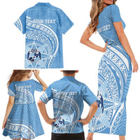 Tonga Apifo'ou Kolisi Personalized Family Matching Short Sleeve Bodycon Dress and Hawaiian Shirt Ngatu Tokelaufeletoa Motifs LT7 - Polynesian Pride
