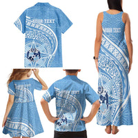 Tonga Apifo'ou Kolisi Personalized Family Matching Tank Maxi Dress and Hawaiian Shirt Ngatu Tokelaufeletoa Motifs LT7 - Polynesian Pride