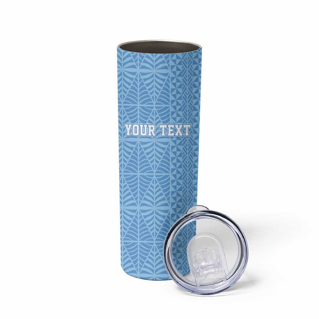 Tonga Apifo'ou Kolisi Personalized Skinny Tumbler Ngatu Tokelaufeletoa Motifs LT7 - Polynesian Pride