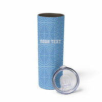 Tonga Apifo'ou Kolisi Personalized Skinny Tumbler Ngatu Tokelaufeletoa Motifs LT7 - Polynesian Pride